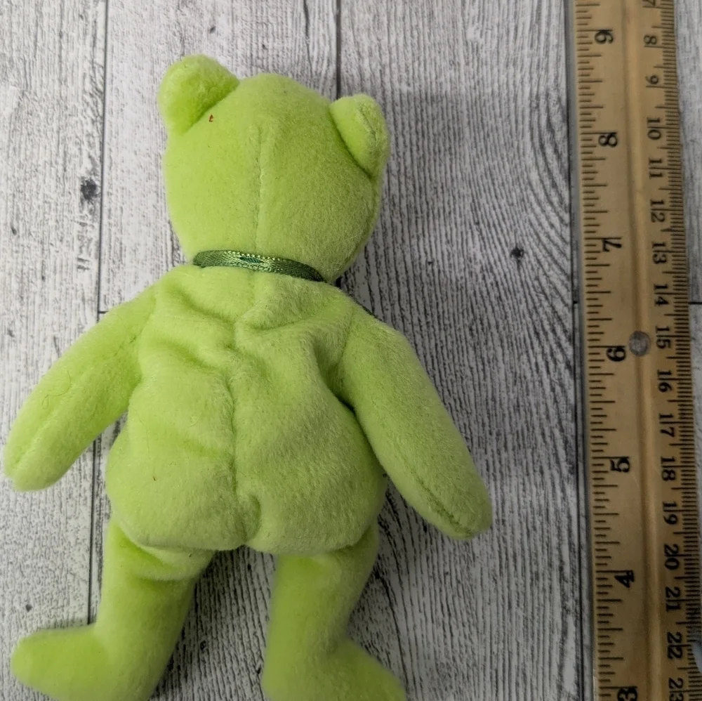 Ty Lime Green Stuffed Bear